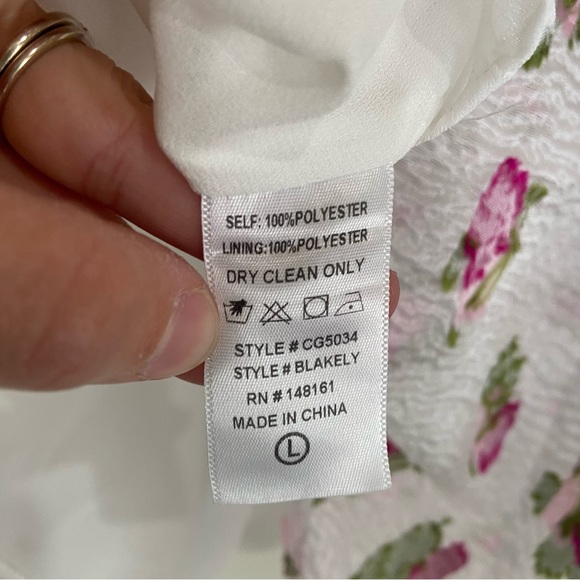 BuddyLove Blakely Peplum Short Sleeve Top - Calla Lily - Picture 12 of 13